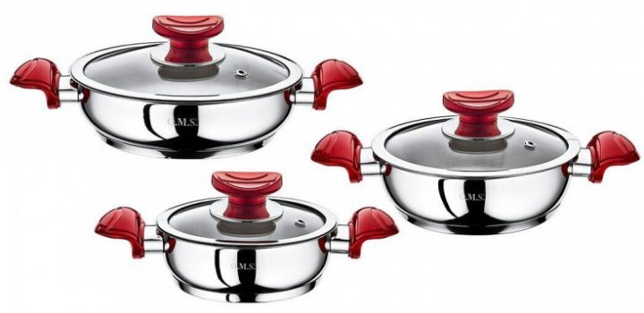 

Набор посуды O.m.s. OMS 1034 red