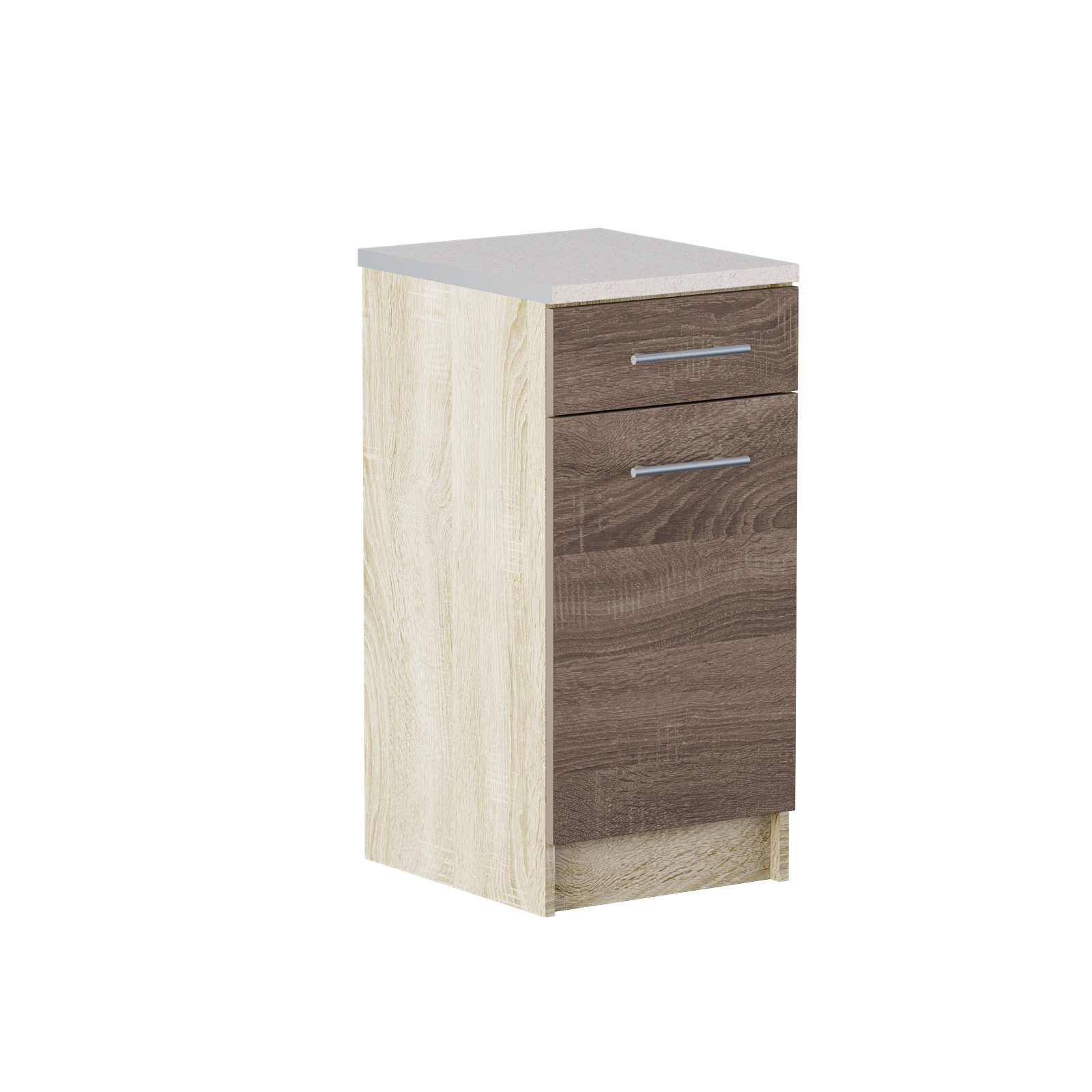 

Кухня Эко модуль Низ ящик 400 + столешница Omni Home Комби Дуб Сонома + Трюфель 40х46х85 см