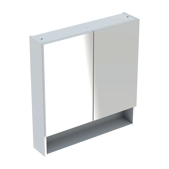 

Geberit SELNOVA Square шкафчик зеркальный 78,8*85*17,5см, двухдверный, белый глянец (501.268.00.1)