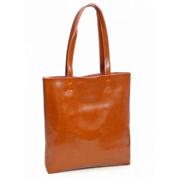

Сумка-шоппер из натуральной кожи M-bag 2002HK Brown
