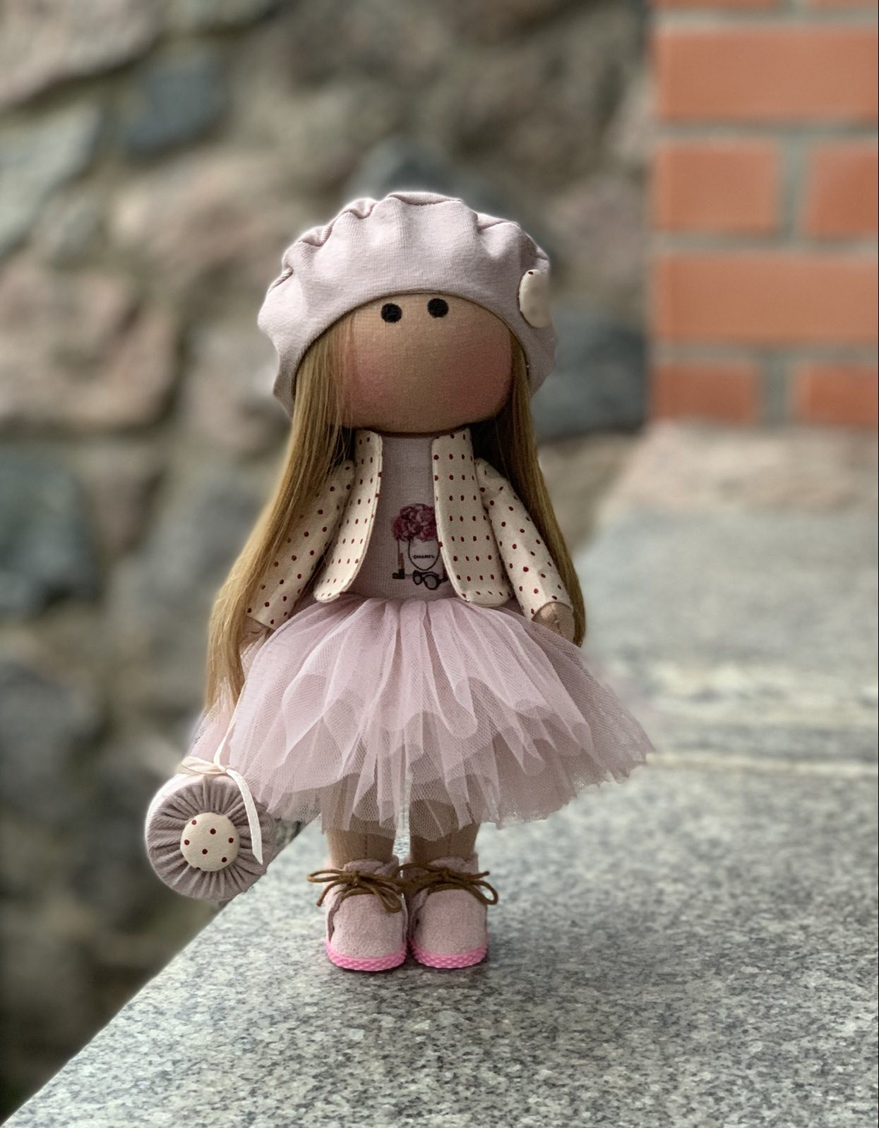 

Кукла текстильная интерьерная ручной работы Тильда Sofiа 22см