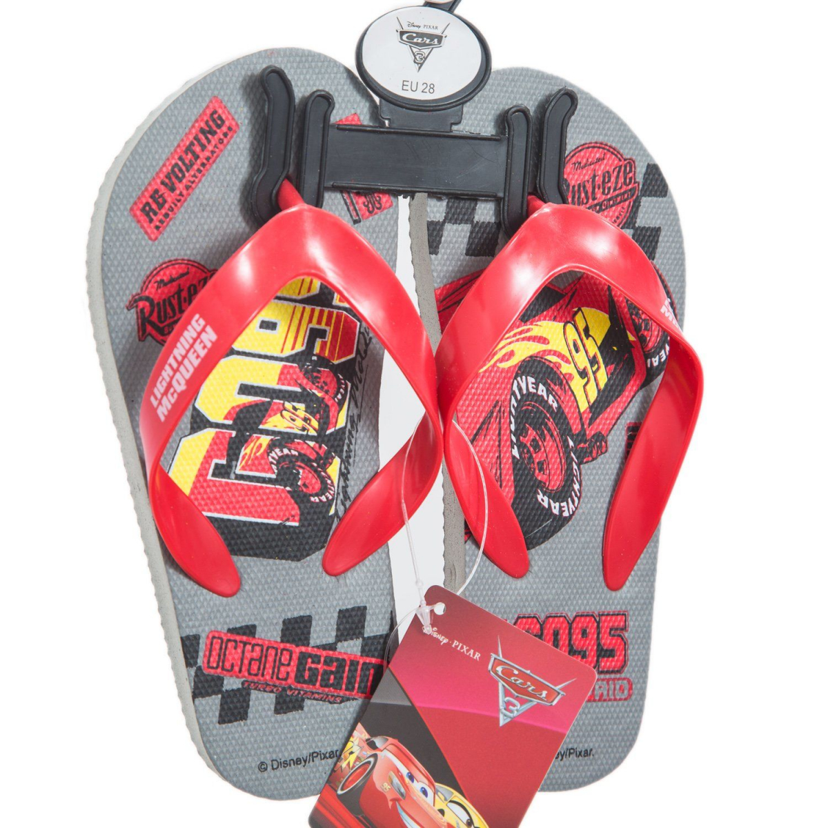 

Шлепанцы-вьетнамки Disney Cars 3 28-29 серый с красным (WD11951_grey-28)