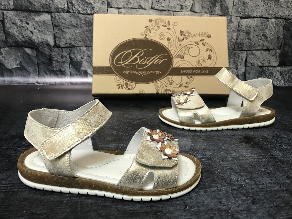 

Босоножки Bistfor 89905/414 31 (20 см) Золотисто-серебристые