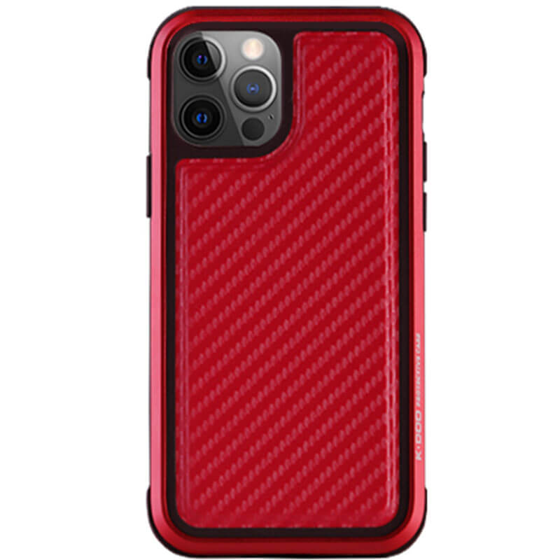 

Чехол PC+TPU+Metal K-DOO MARS Series для Apple iPhone 13 Pro (6.1") Carbon Red Без бренда