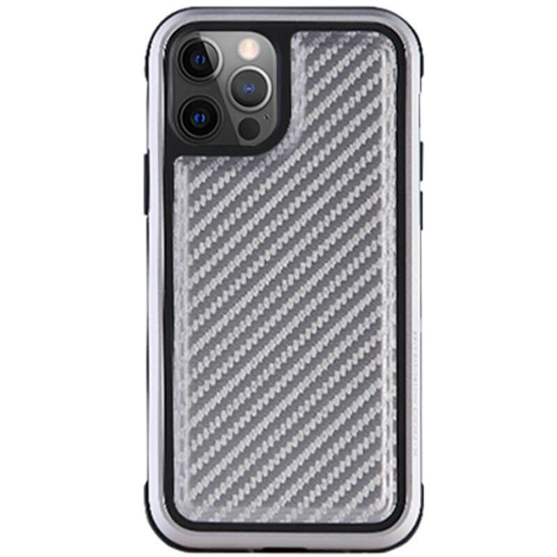 

Чехол PC+TPU+Metal K-DOO MARS Series для Apple iPhone 13 Pro (6.1") Carbon Silver Без бренда