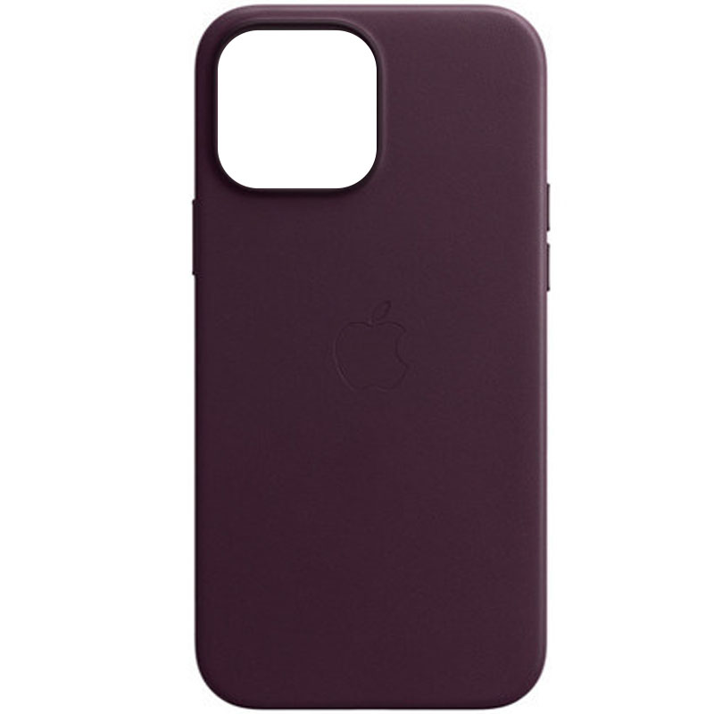 

Кожаный чехол Leather Case (AAA) для Apple iPhone 13 Pro Max (6.7") Бордовый / Dark Cherry Без бренда