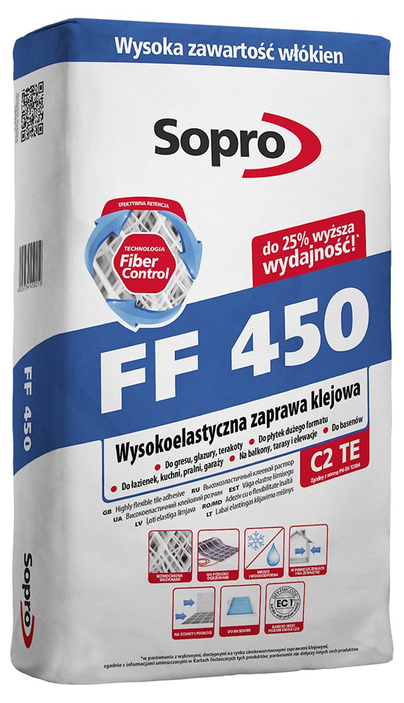 

Високоеластична клейова суміш Sopro FF 450 25 кг