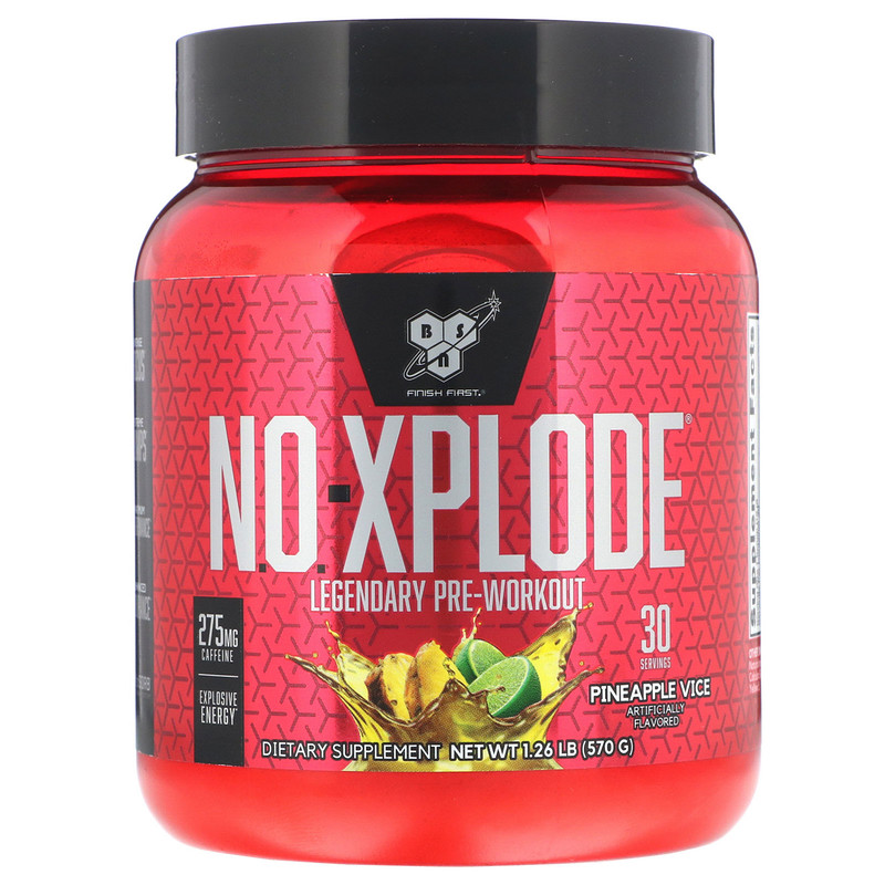 

Предтренировочный комплекс BSN N.O.-Xplode 3.0 Pre-Workout Igniter Pineapple Vice, 30 порций 570 г. Ананас (544805)