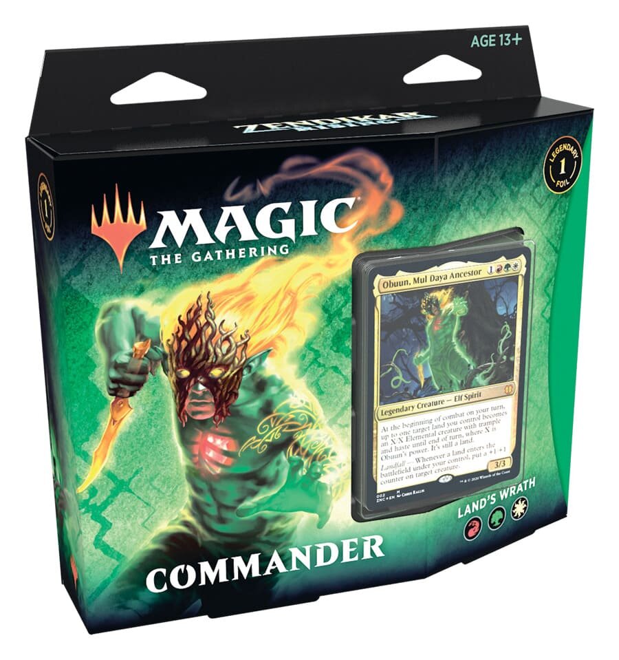 

Настольная игра Wizards of the Coast Commander Deck Land's Wrath - Zendikar Rising Magic The Gathering