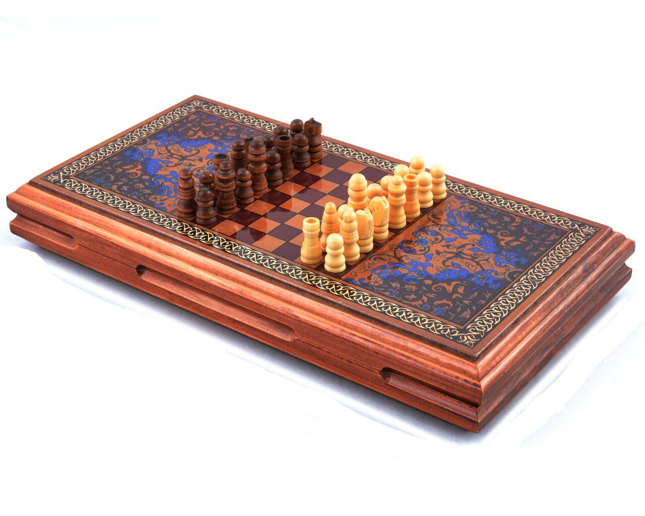 

Игровой набор 3в1 шахматы, нарды и шашки (32х32 см) XLY-730