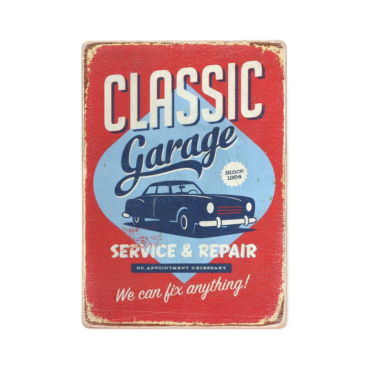 

Деревянный постер Wood Posters "Classic Garage. We can fix anything" (A1 формат, фанера)