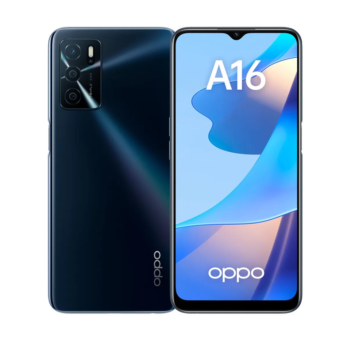 

Смартфон Oppo A16 3/32GB Dual Sim Crystal Black