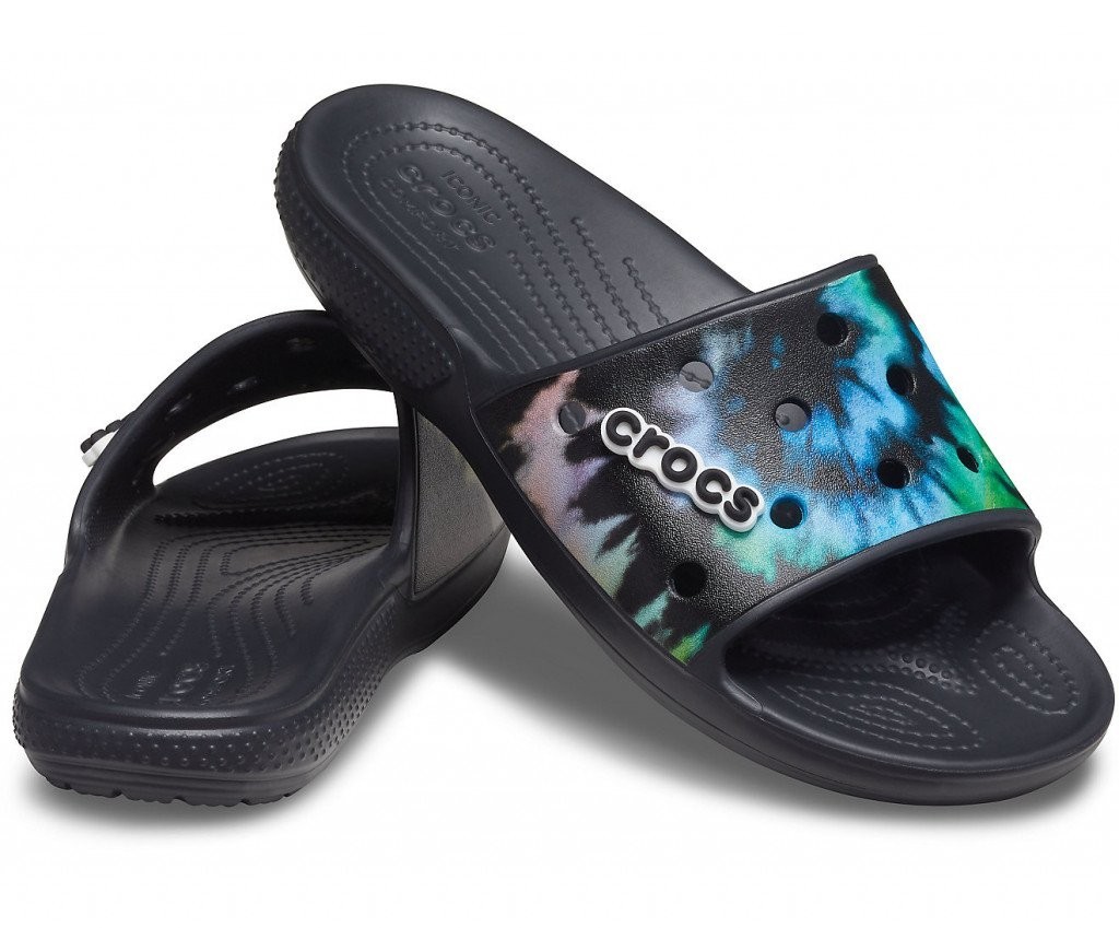 

Шлепанцы Crocs Classic Tie-Dye Graphic, W8, черные, 38-39