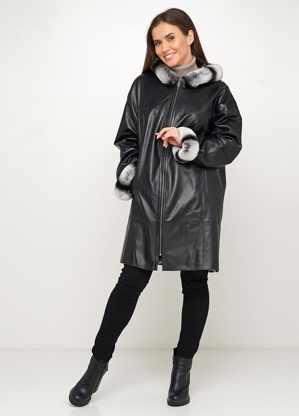 

Куртка из натуральной кожи демисезонная Leather Factory 2469089 XXL Черная