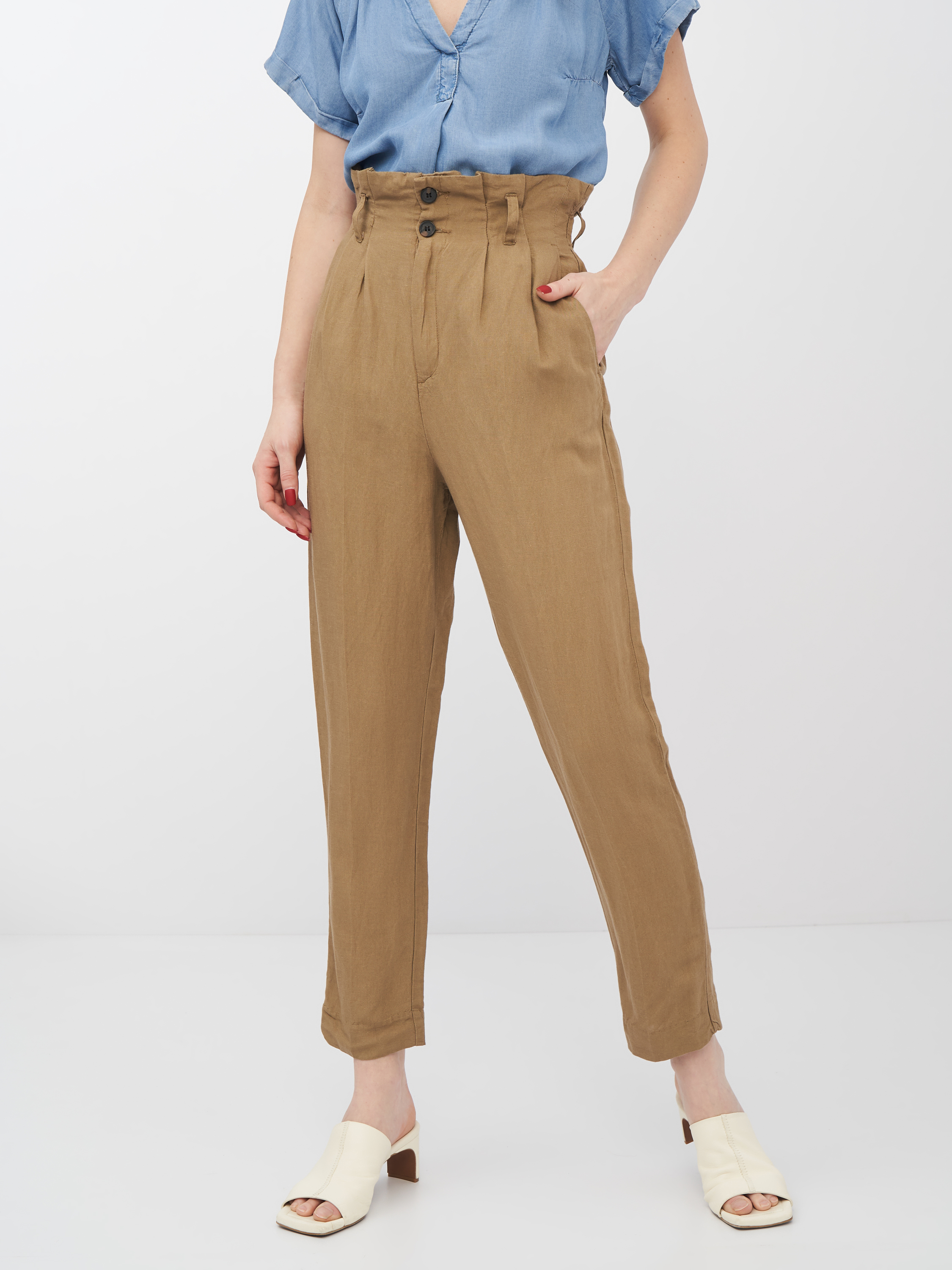 

Брюки H&M 5167520log  Темно-бежевые, Брюки H&M 5167520log 34 Темно-бежевые