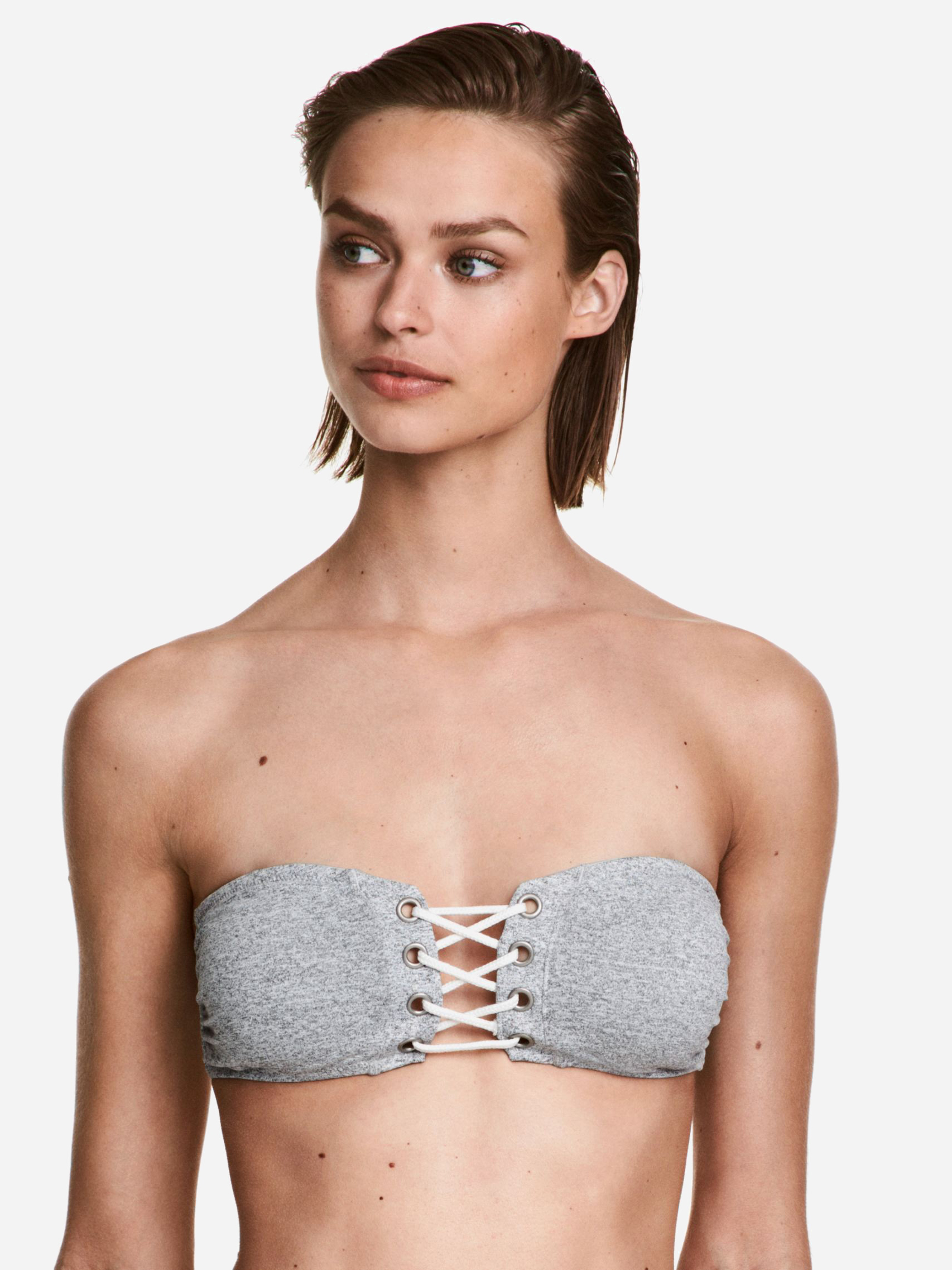 

Верхняя часть купальника H&M 911-492595  Серый меланж, Верхняя часть купальника H&M 911-492595 32 Серый меланж