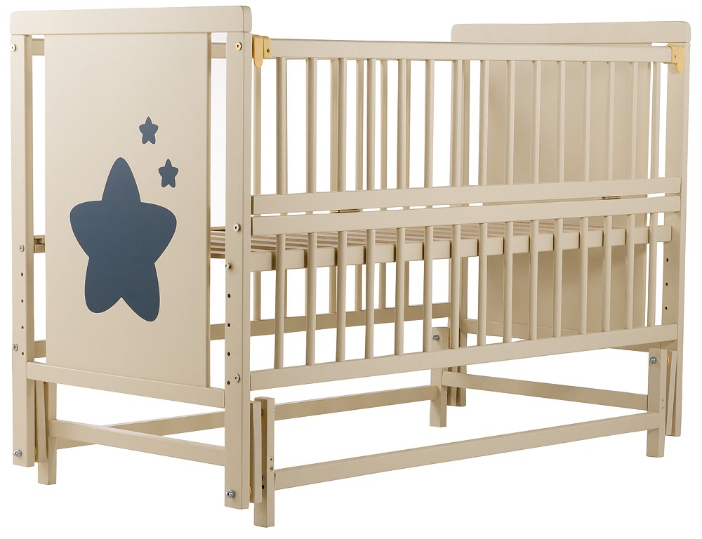 

Кровать Babyroom Звездочка Z-02 маятник, откидной бок бук
