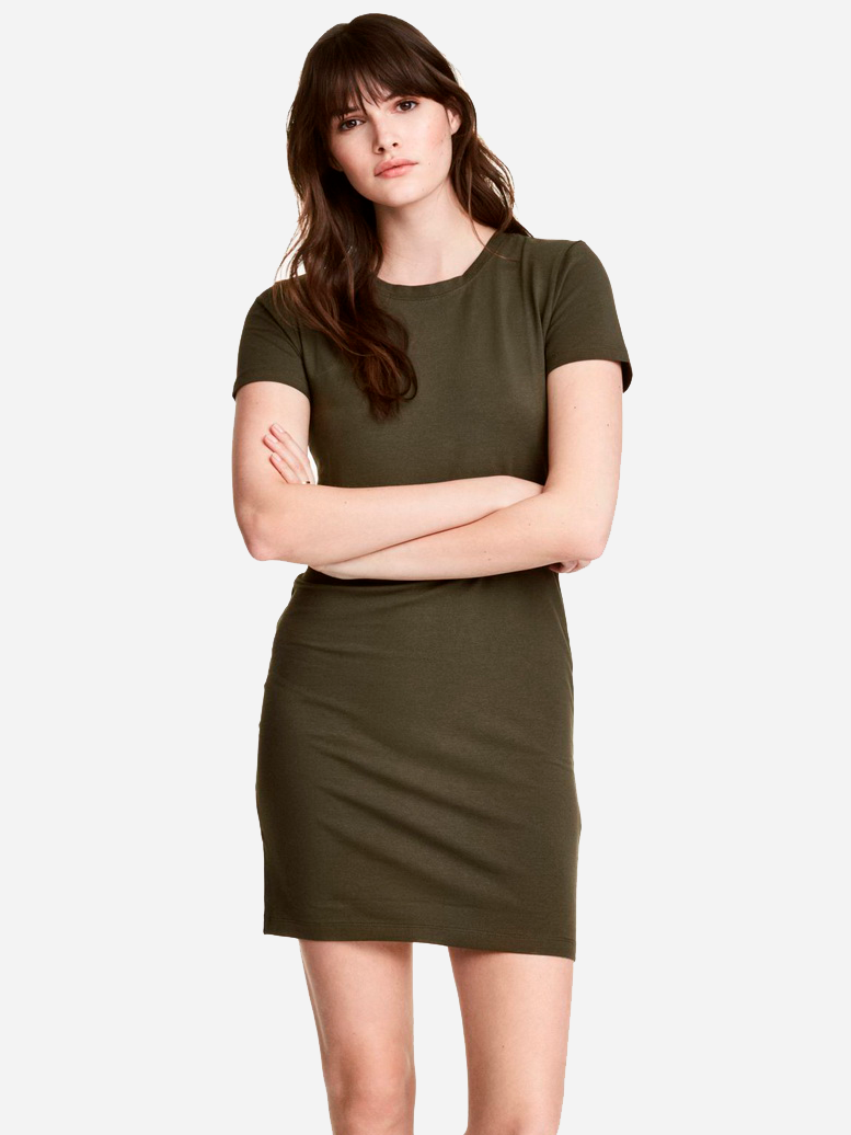 

Платье H&M 0458239-5  Темный-хаки (СА2000001535073, Платье H&M 0458239-5 S Темный-хаки (СА2000001535073)