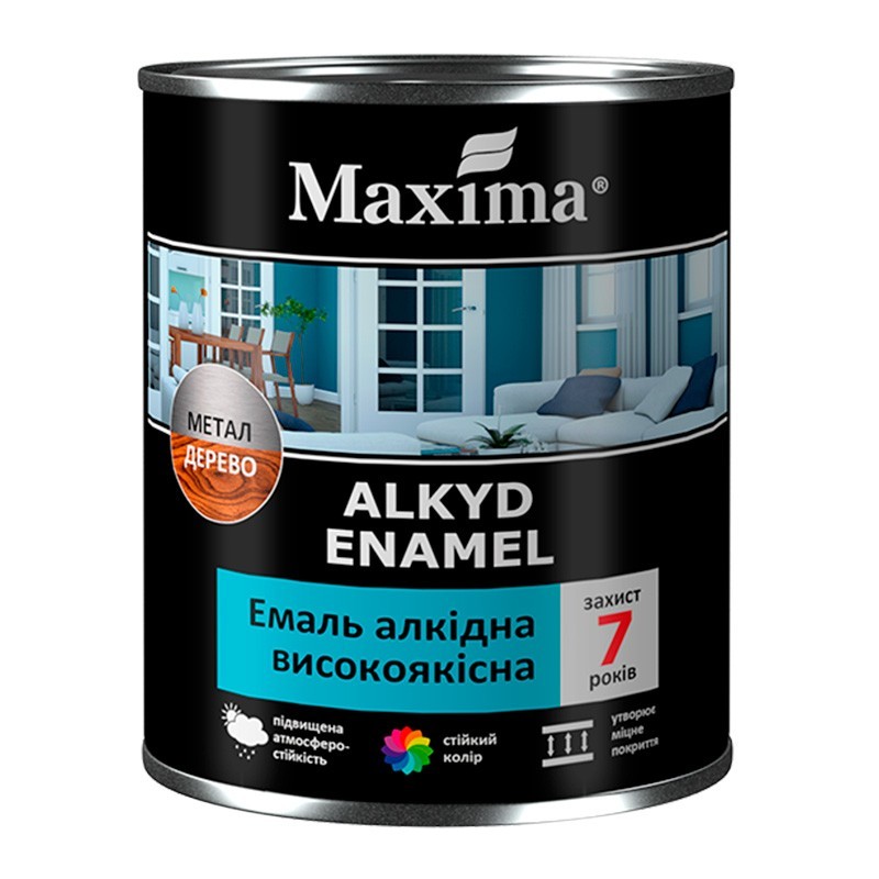 

Эмаль алкидная высококачественная Maxima матовая черная 20 кг