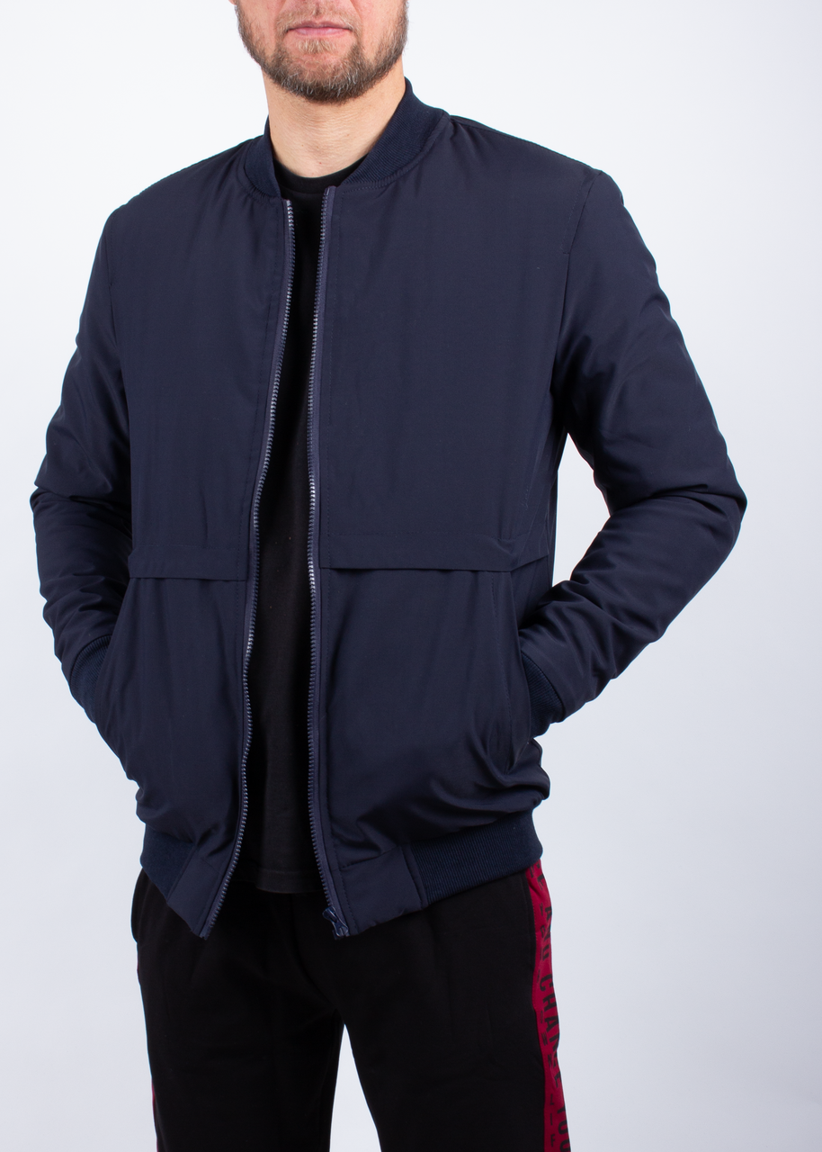 

Куртка мужская Бомбер Sport Синяя  (719190-navy, Куртка мужская Бомбер Sport Синяя M (719190-navy-M)