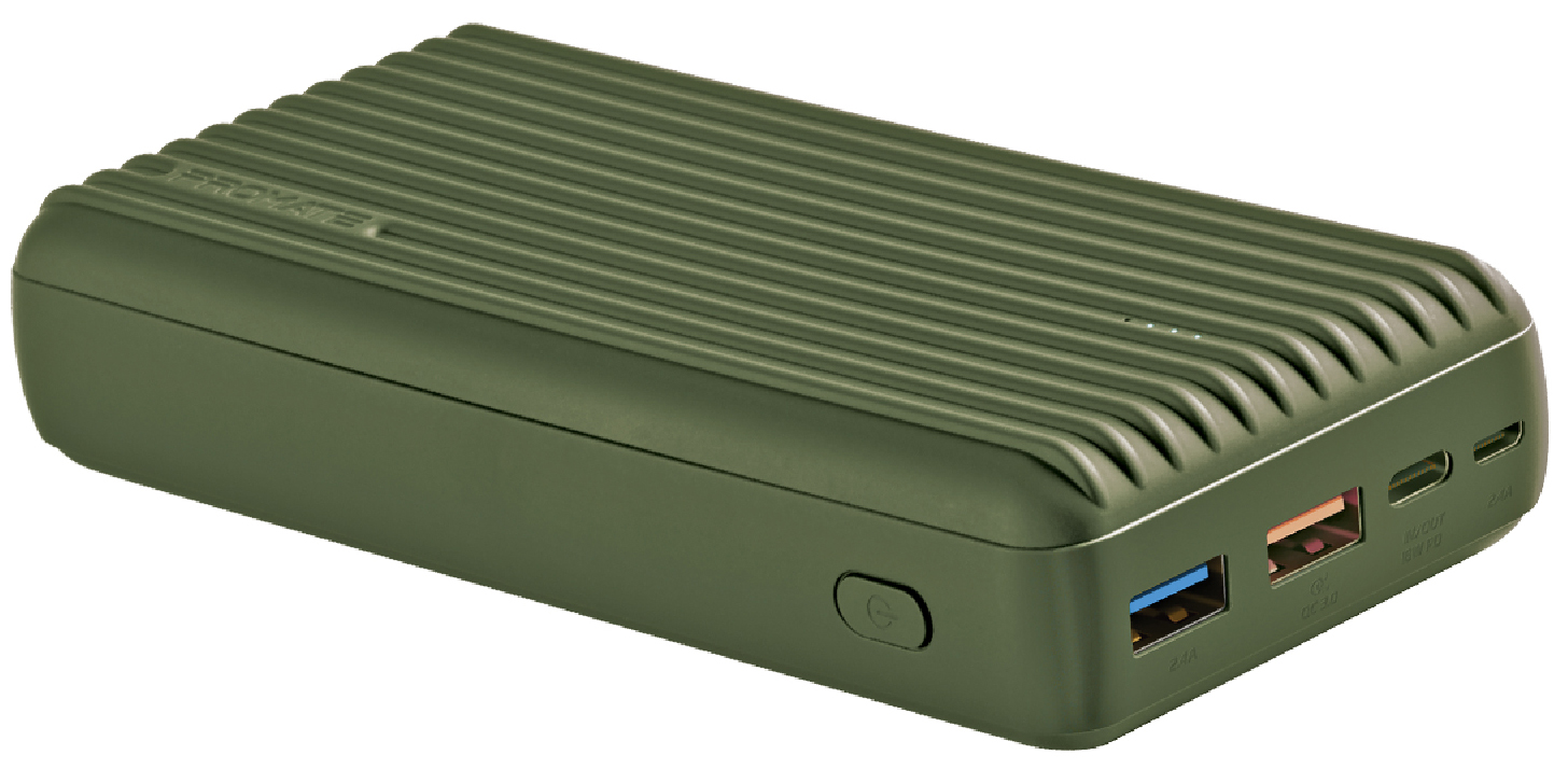 

УМБ Promate Titan-30 30000 mAh 30Вт Type-C PD 18Вт USB QC3.0 USB 2.4А Midnight Green (titan-30.midnightgreen)