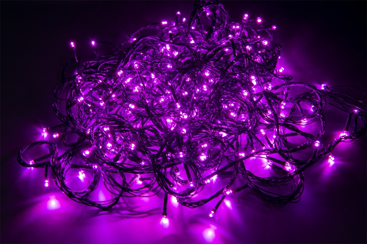 

Світлодіодна гірлянда новорічна "300 LED" 17м Рожева, декоративна гірлянда на ялинку (VS7004786)