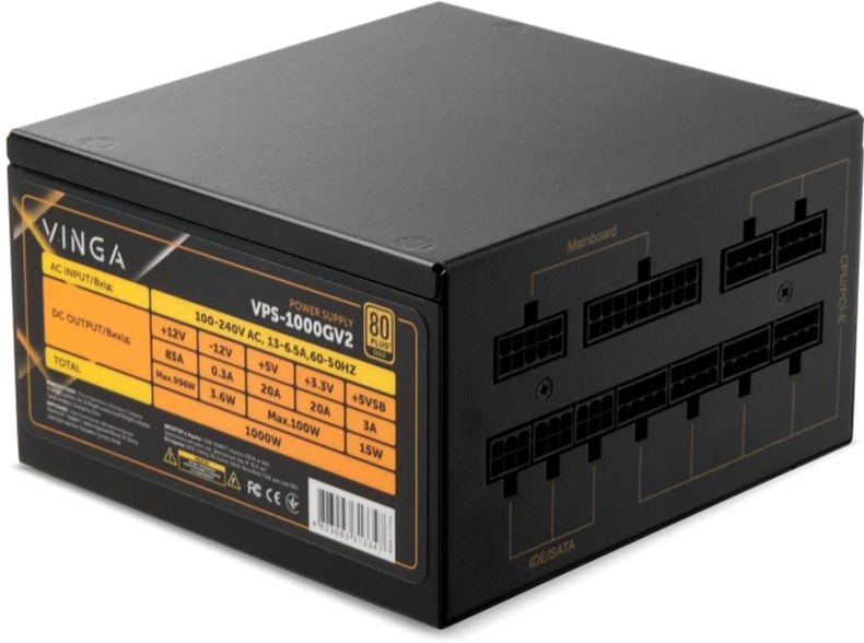 

Блок питания Vinga 1000W (VPS-1000GV2)