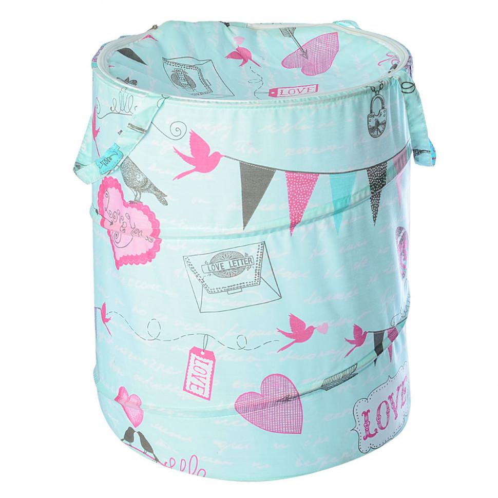 

Корзина для игрушек M 5766 на молнии (Love)
