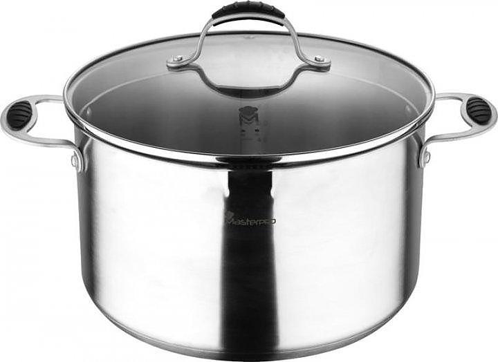 

Кастрюля Bergner MasterPro Foodies 9.8л, Ø28х16.5см индукционная с мерной шкалой