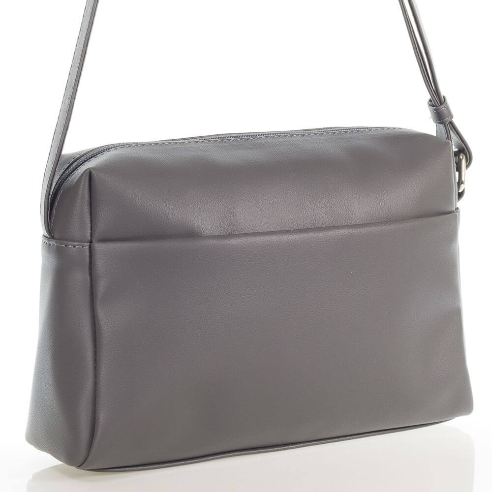 

Женская сумочка на плечо, серая, искусственная кожа (36049-2)