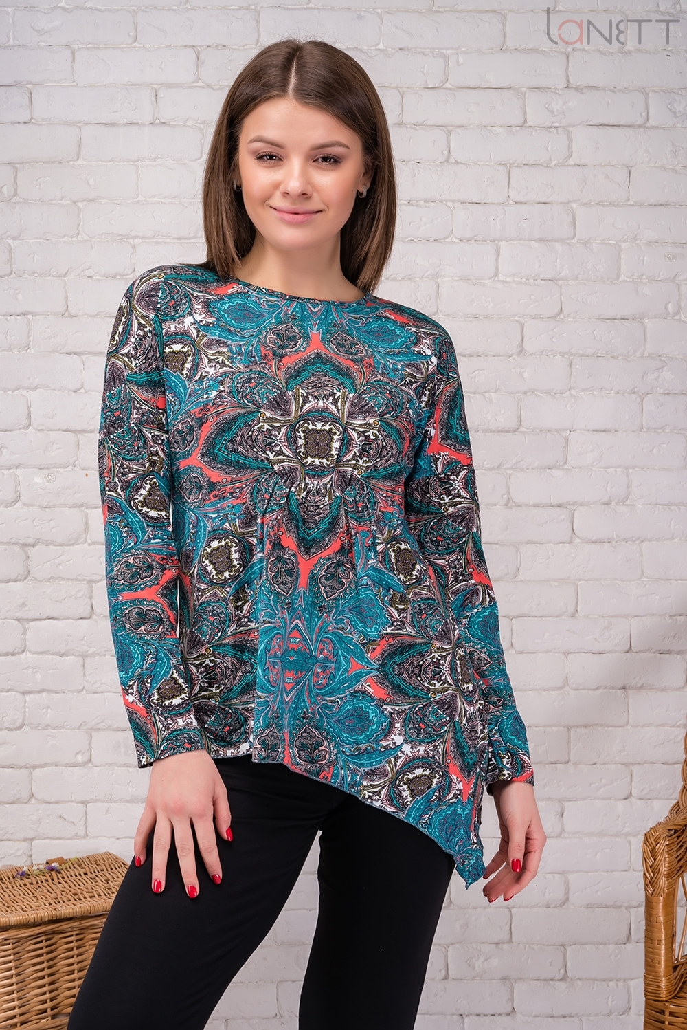 

Жіночий комплект Lanett 040-18XL зелено-рожевий XXL