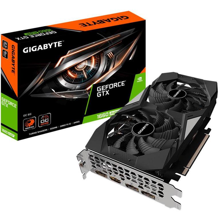 

Видеокарта Gigabyte GeForce GTX1660 SUPER 6144Mb OC (GV-N166SOC-6GD)
