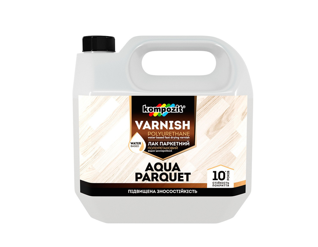 

Лак паркетный Kompozit AQUA PARQUET (1 л) Глянцевый 1 л Глянцевый, Kompozit