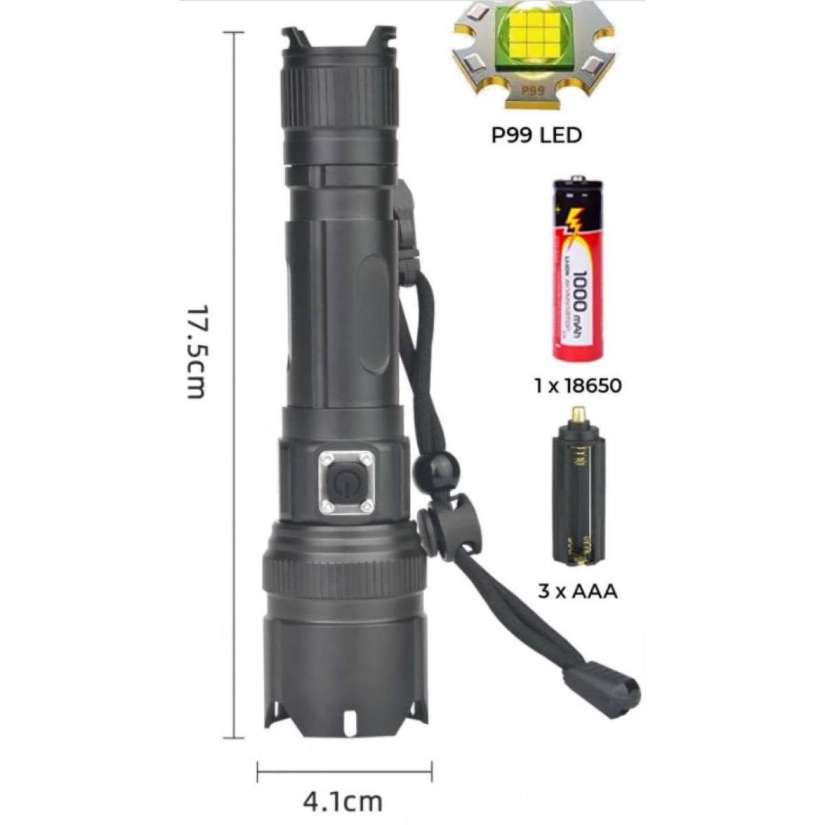 

Фонарь ручной Police WD-268 P99