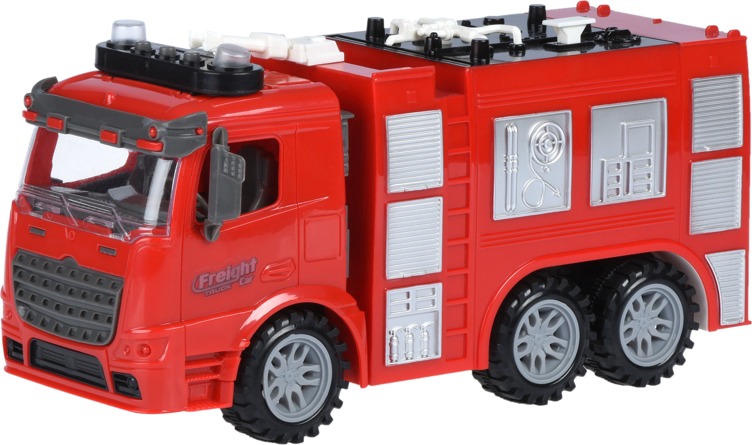 Акція на Машинка Same Toy Truck инерционная Пожарная машина со светом и звуком (98-618AUt) від Rozetka UA