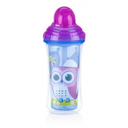 

Термопоильник с трубочкой CLICK-IT, Nuby (розовый)
