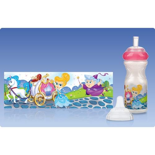 

Поильник SPORT с силиконовой трубочкой-непроливайкой, Nuby (розовый)