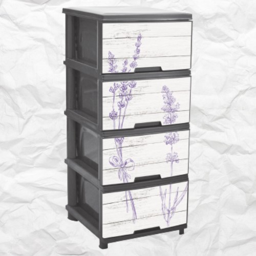 

Комод пластиковый Алеана Лаванда серый 123093