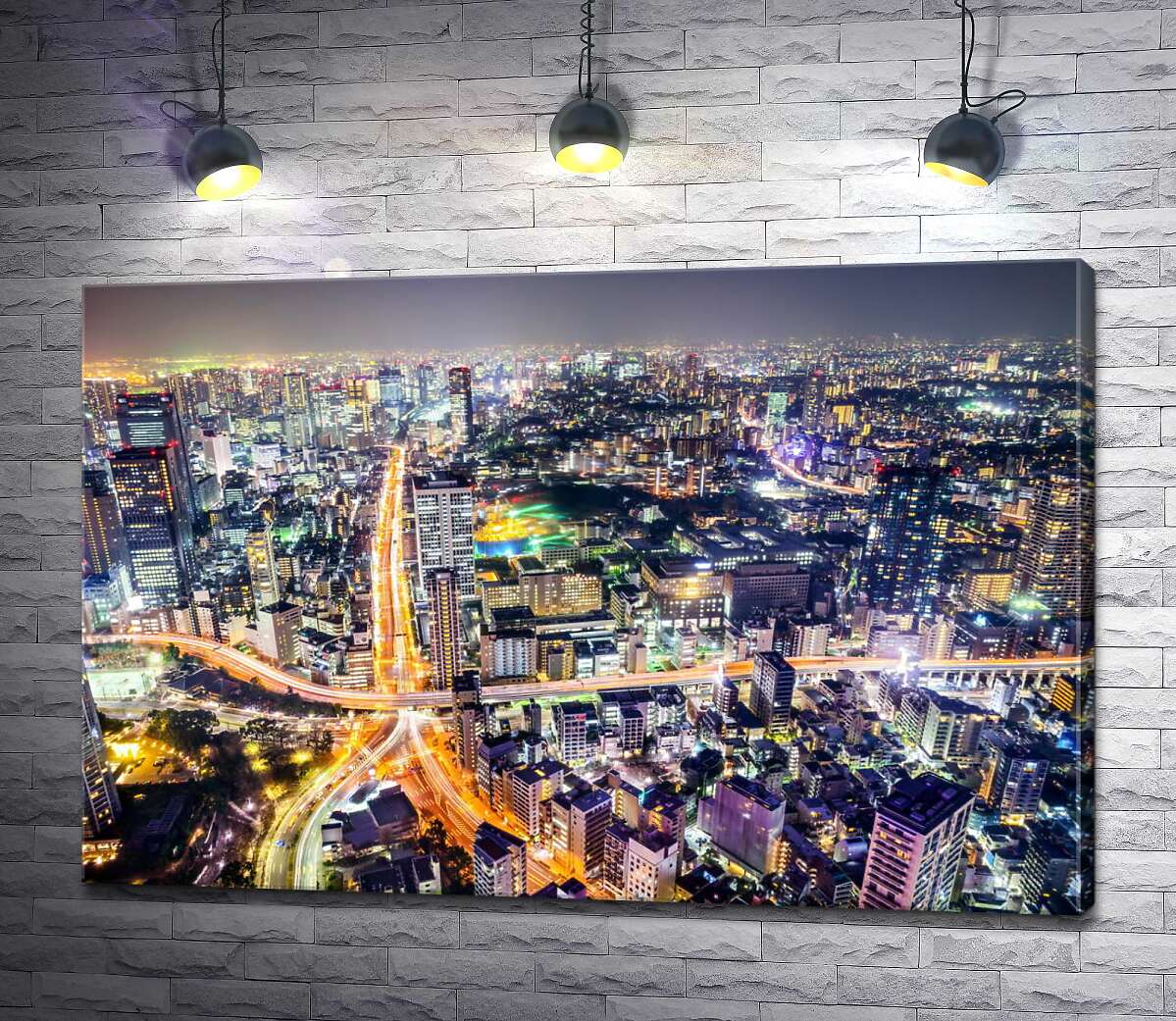 

Картина ArtPoster Бескрайнее море огней Токио 100x67 см Модуль №1