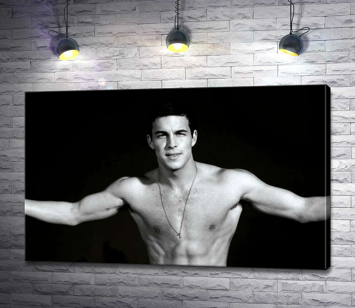 

Картина ArtPoster Брутальный Марио Касас (Mario Casas) с обнаженным торсом 100x63 см Модуль №1
