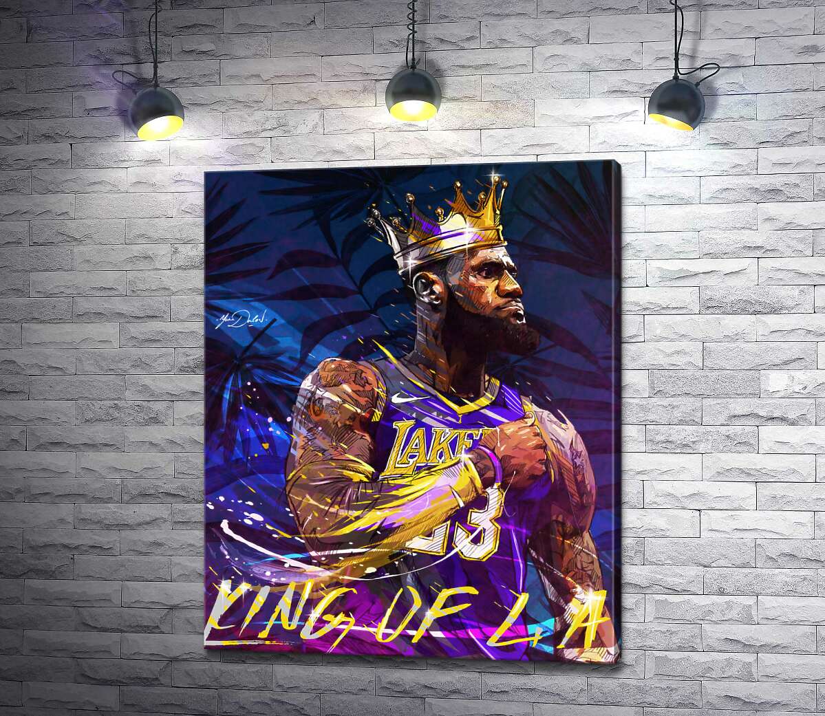 

Картина ArtPoster Баскетболист Леброн Джеймс (LeBron James) - король Лос-Анджелеса 130x162 см Модуль №1