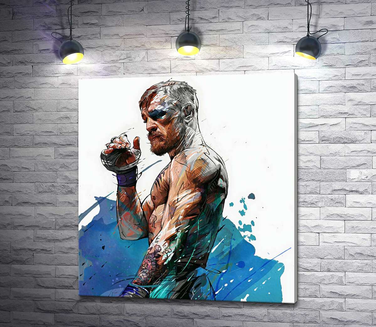 

Картина ArtPoster Боксер Конор Мак-Грегор (Conor McGregor) после победного боя 130x141 см Модуль №1