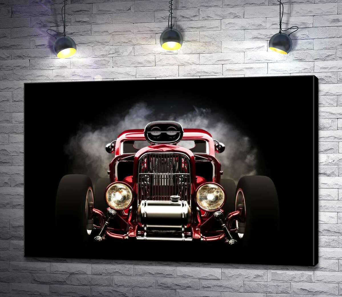 

Картина ArtPoster Багровый бампер автомобиля Хот-род (Hot rod) 130x87 см Модуль №1