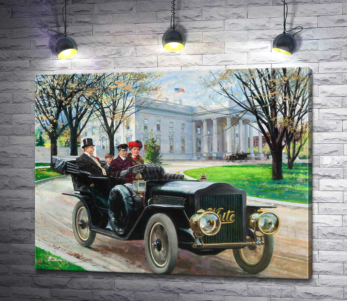 

Картина ArtPoster Главный исполнительный директор отправляется на прогулку (The Chief Executive Goes For a Spin) - Гарри Андерсон (Harry Anderson) 100x78 см Модуль №1