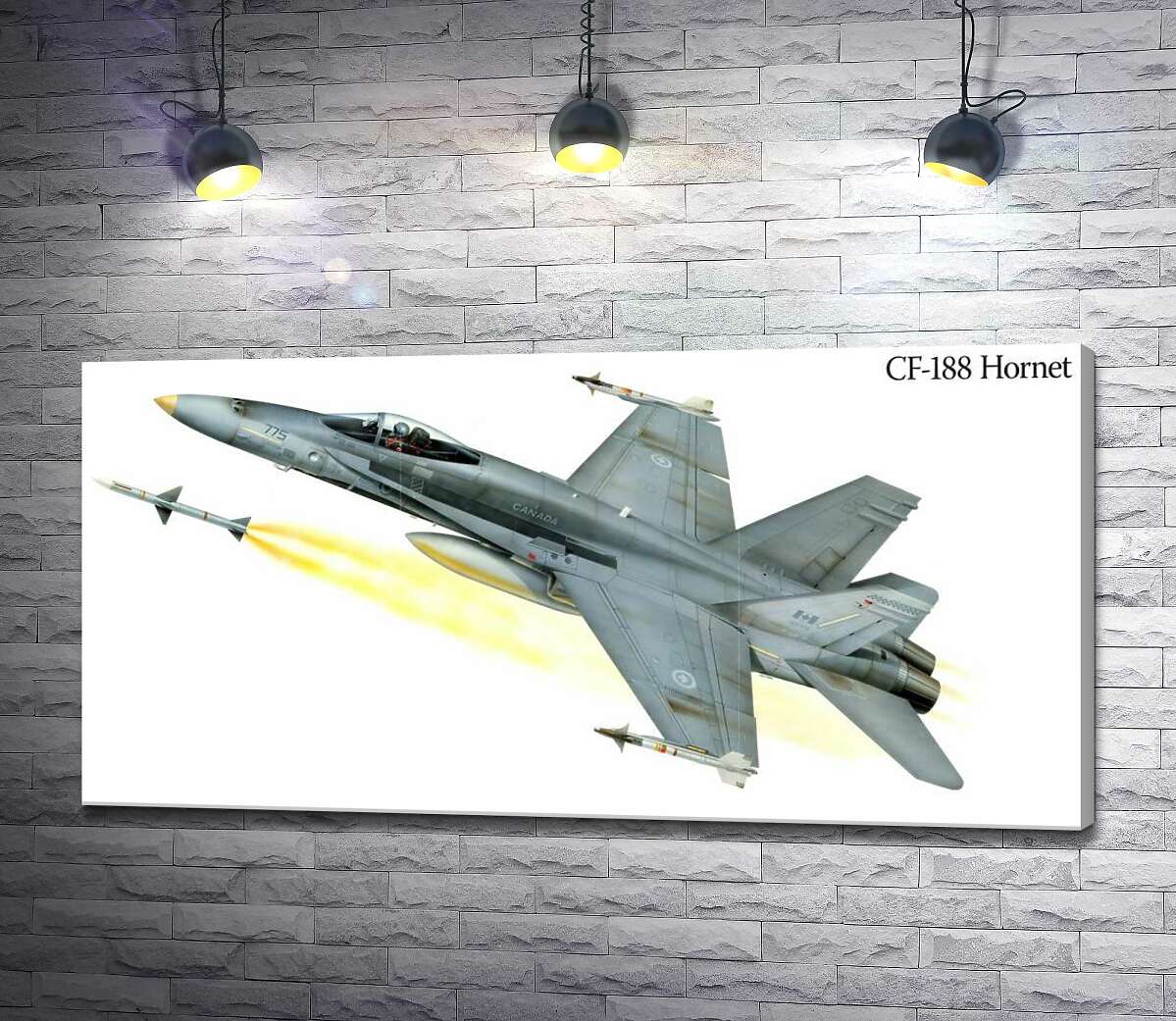 

Картина ArtPoster Канадский многоцелевой истребитель McDonnell Douglas CF-18 Hornet 100x50 см Модуль №1
