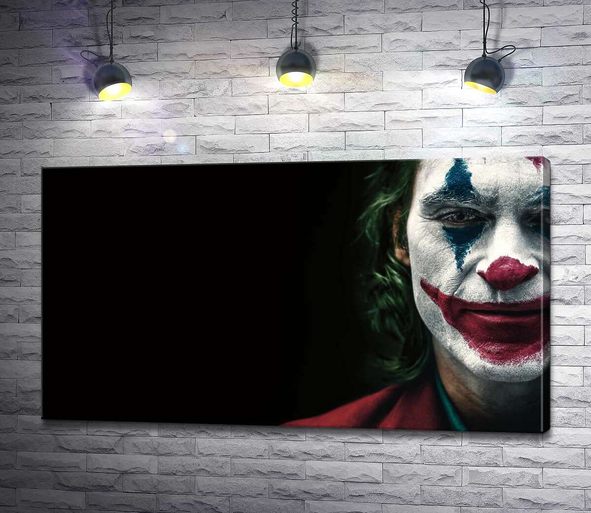 

Картина ArtPoster Джокер накрашен слоями грима 100x56 см Модуль №1