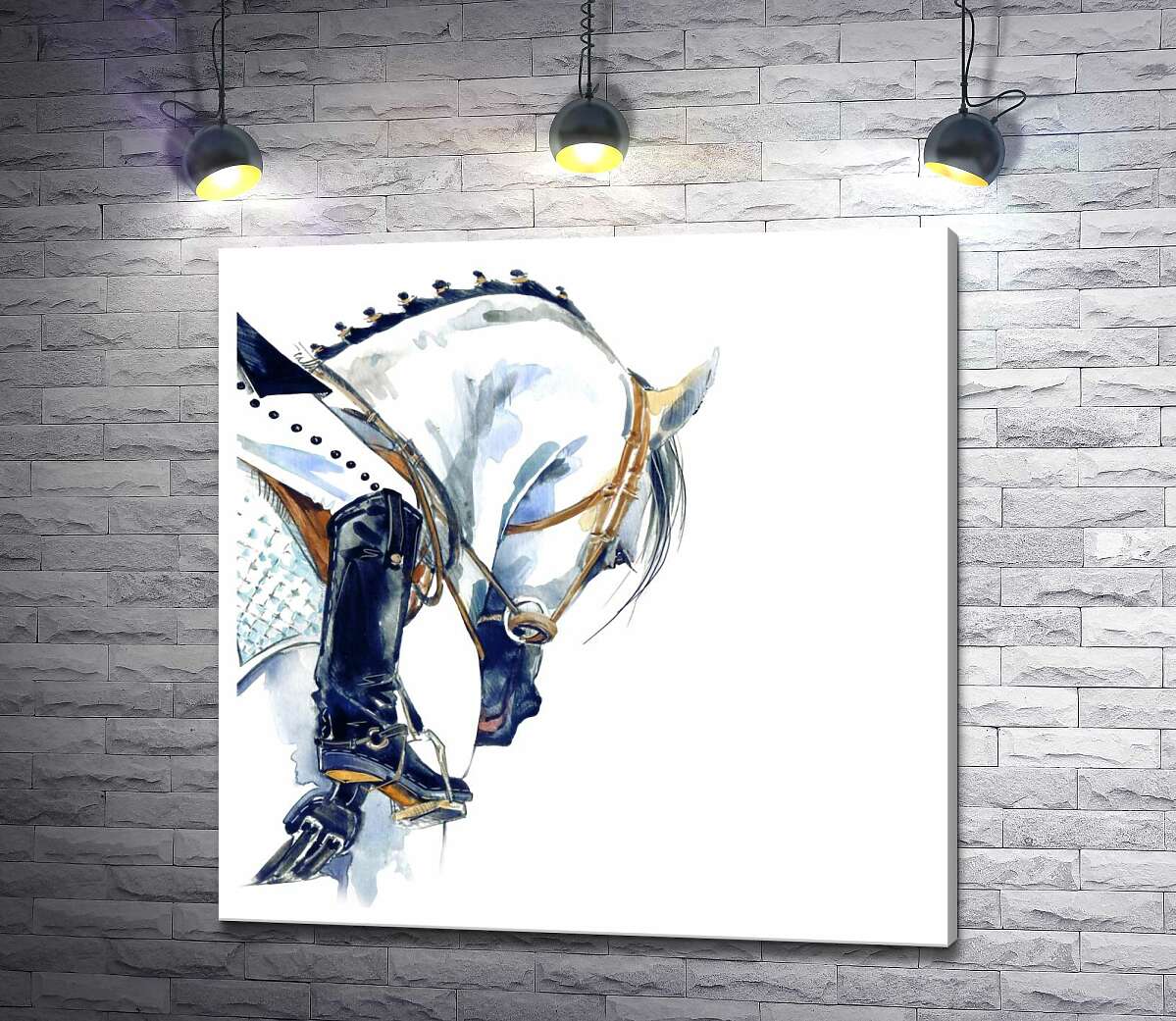 

Картина ArtPoster Всадник на белом коне 100x100 см Модуль №1