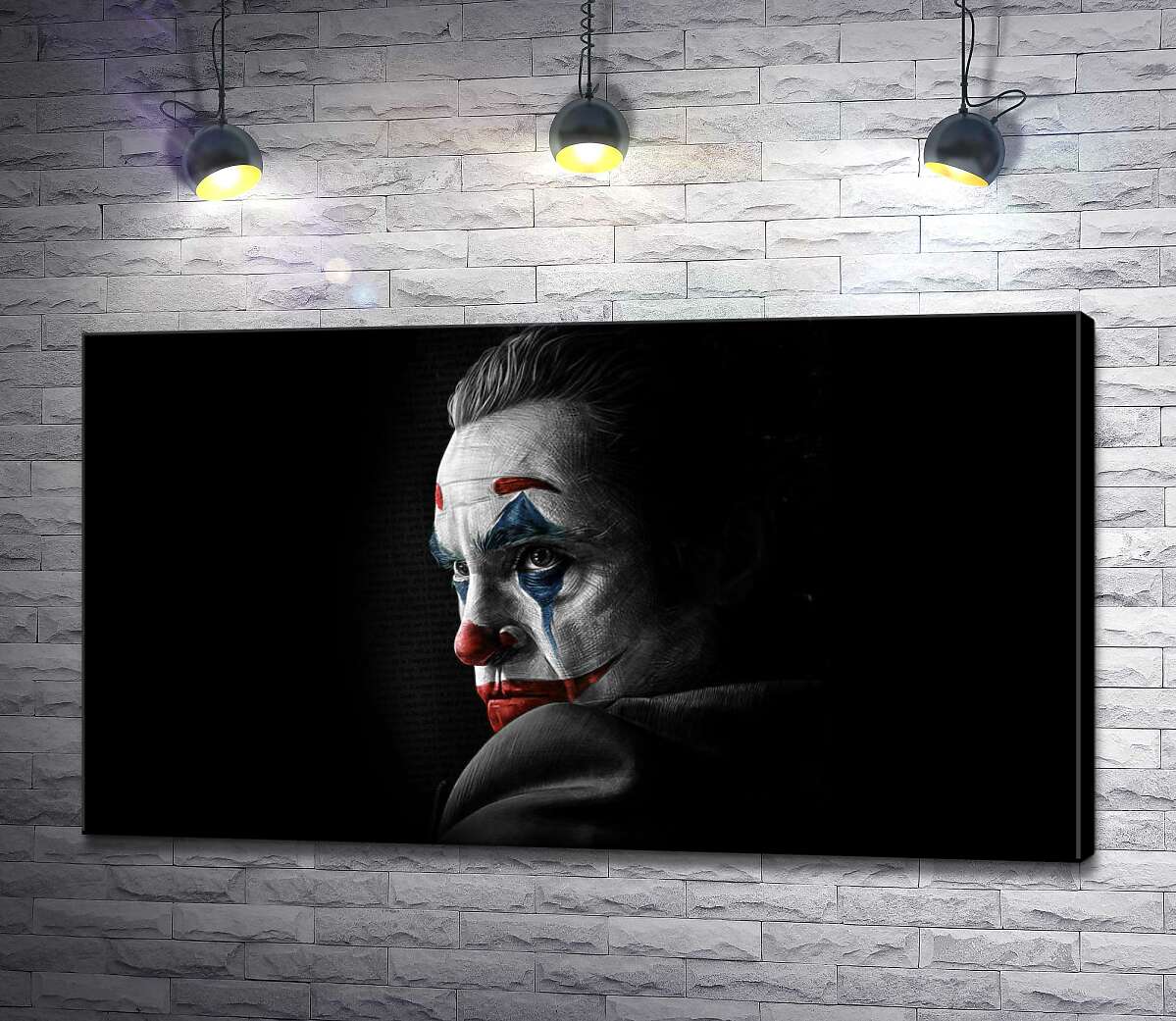 

Картина ArtPoster Грустный взгляд Джокера из тени 100x56 см Модуль №1