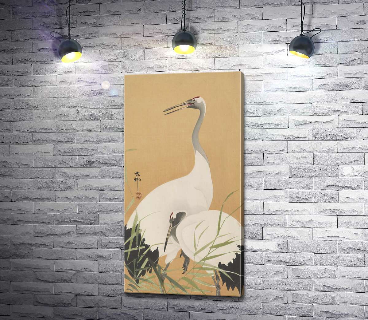 

Картина ArtPoster Два журавля (Two Cranes) – Охара Косон (Ohara Koson) 100x194 см Модуль №1