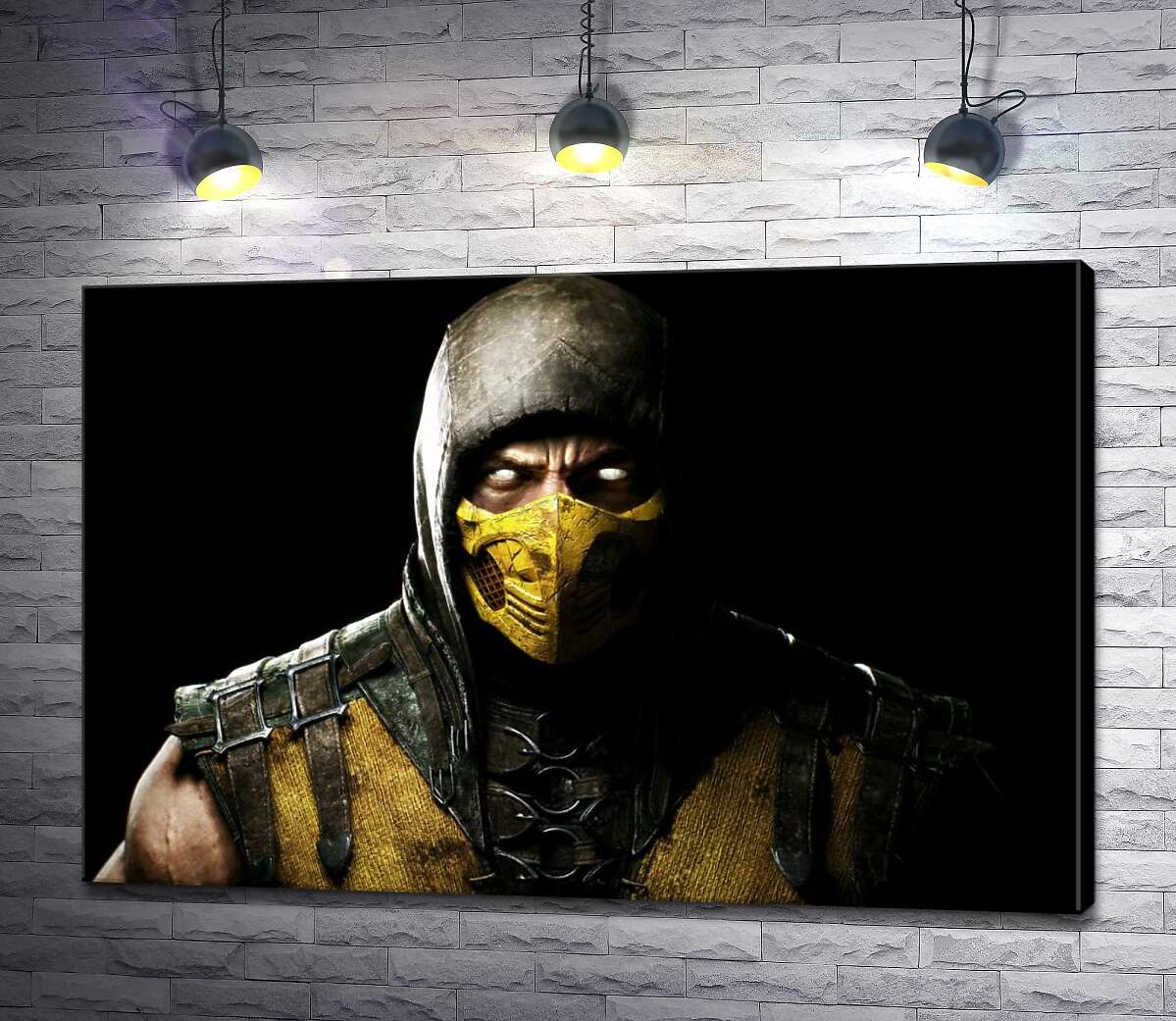 

Картина ArtPoster Из тьмы к свету: портрет героя игры "Mortal Kombat" Скорпиона 100x66 см Модуль №1